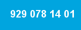 929 078 14 01 929 078 14 01